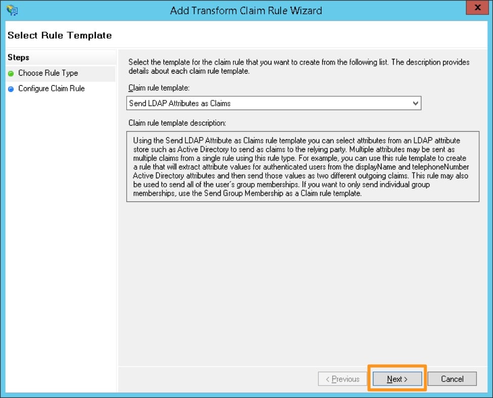 ADFS SSO Setup 6