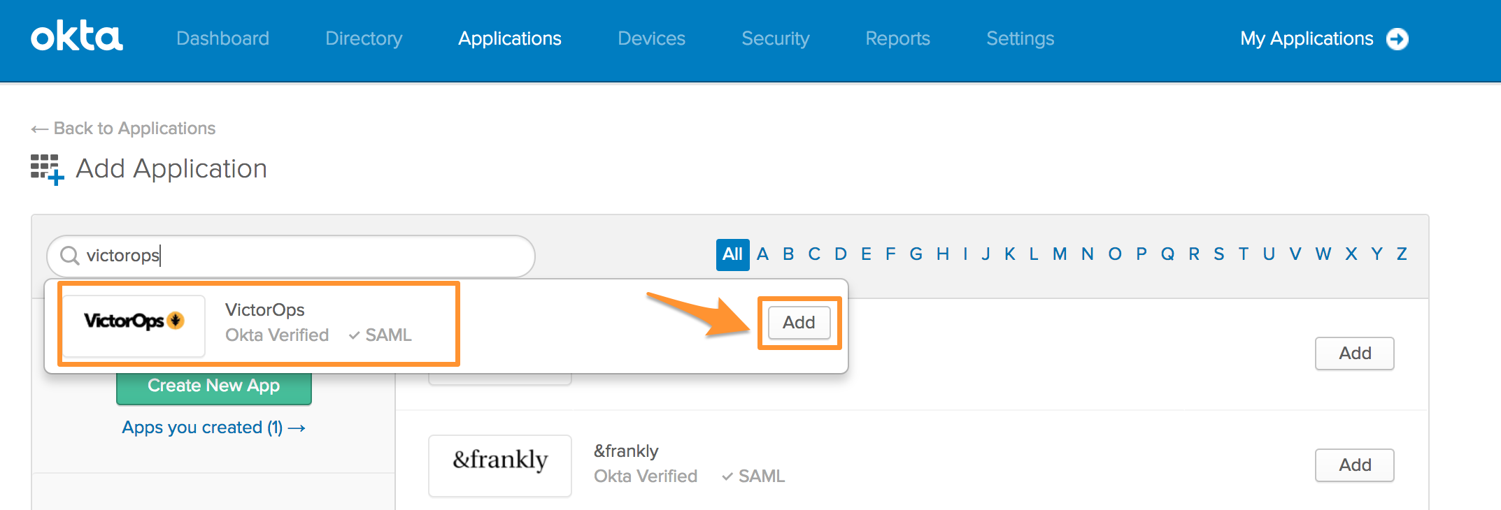 VictorOps Okta SSO setup step 4