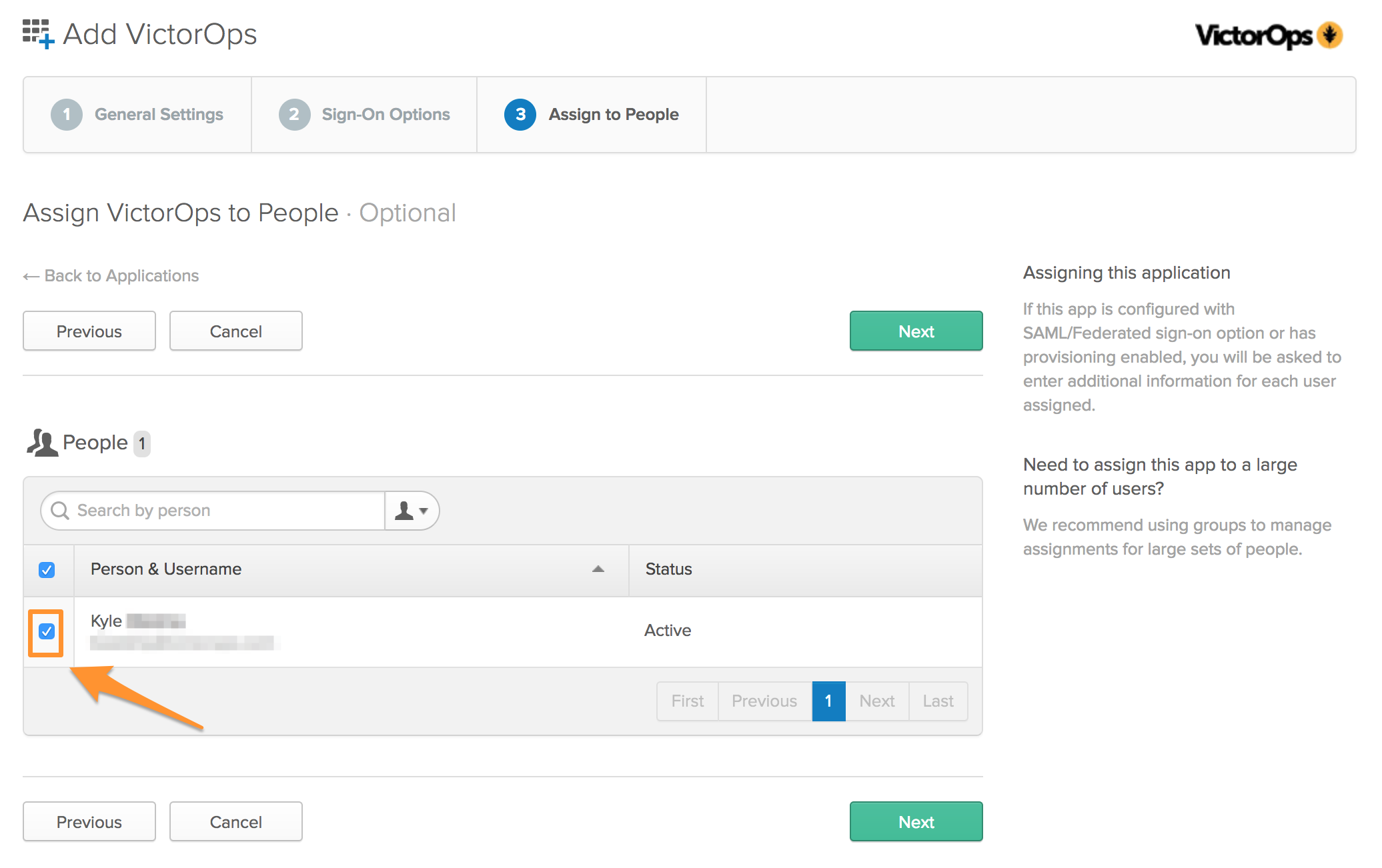 VictorOps Okta SSO setup step 7