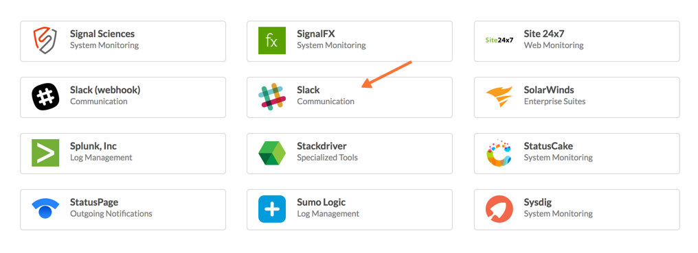 integrate slack into website