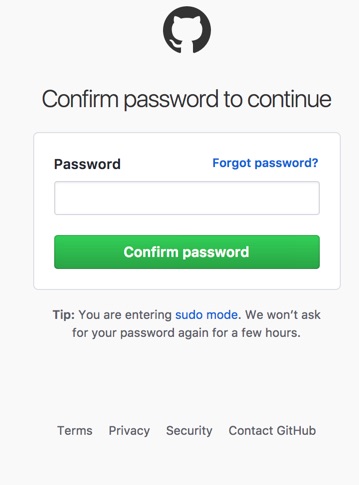 confirm your password to complete victorops github integration