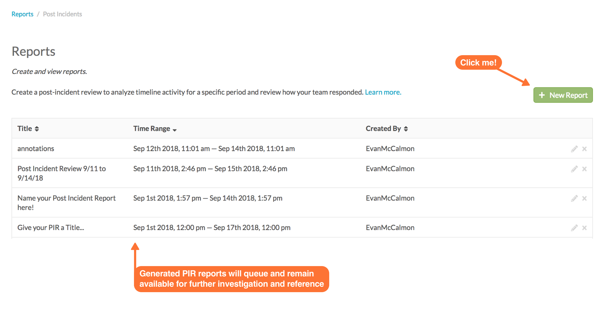 Create A Post Incident Review Report VictorOps Knowledge Base