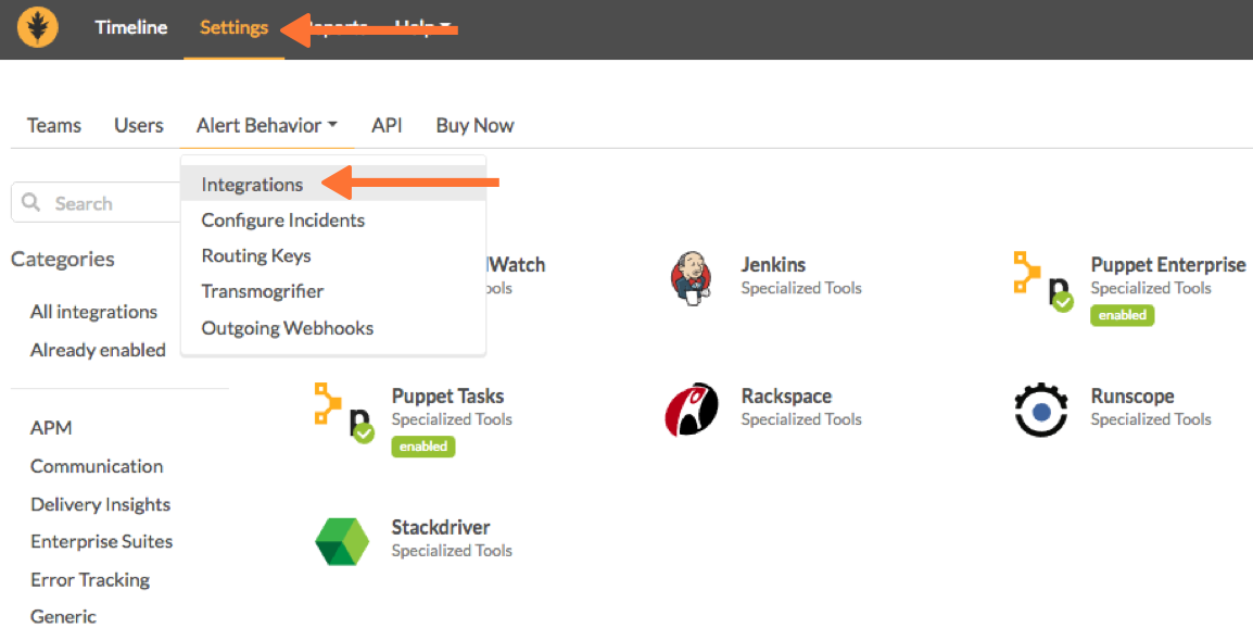 Find Puppet Enterprise integration in VictorOps