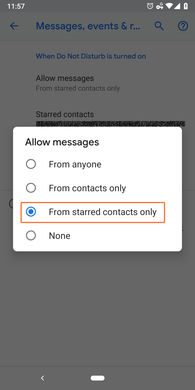 configure messages in Android to receive from victorops